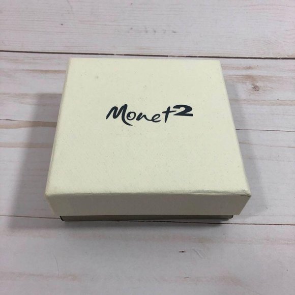 Monet2 Green Crystal and Bronze Pin Brooch - Picture 3 of 3